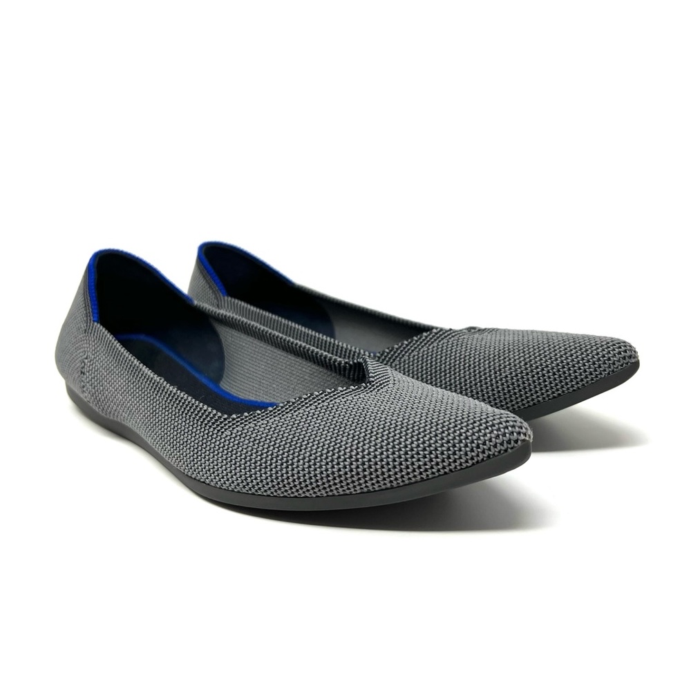 Rothy’s “The Point” Cloud Grey Slip On Pointed Toe Flats Size 6.5